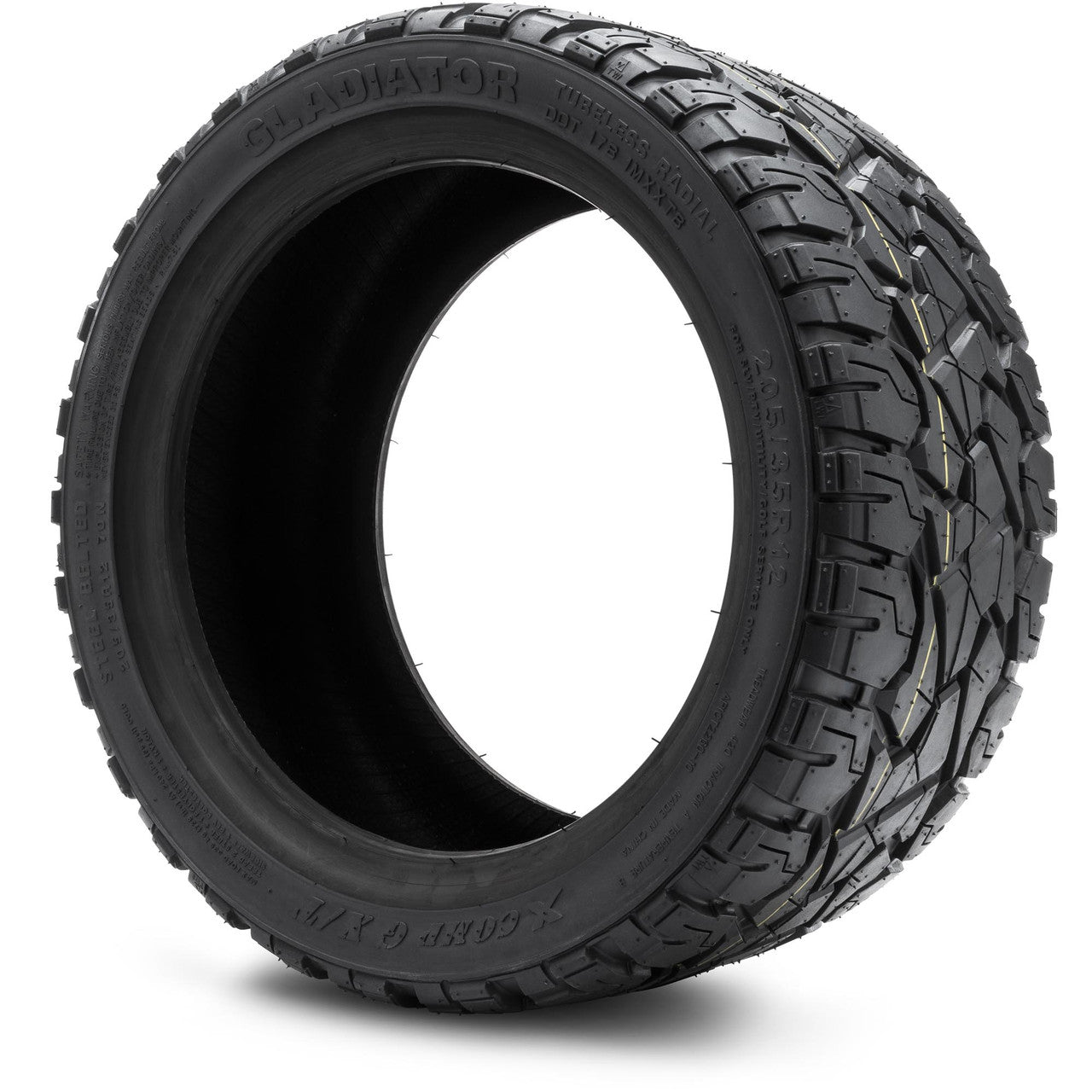 Xcomp® Gladiator 205x35-R12 Steel Belt Radial Golf Cart Tire
