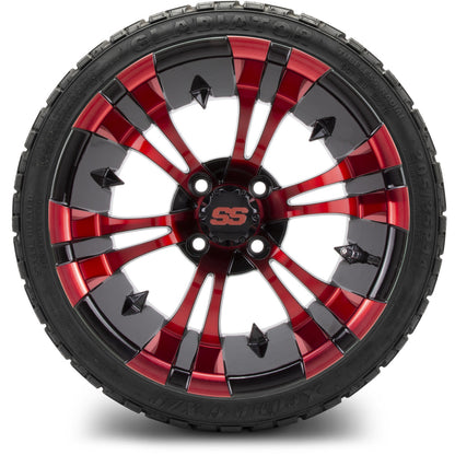 MODZ® 14" Vampire Red and Black Wheels & Off-Road Tires Combo