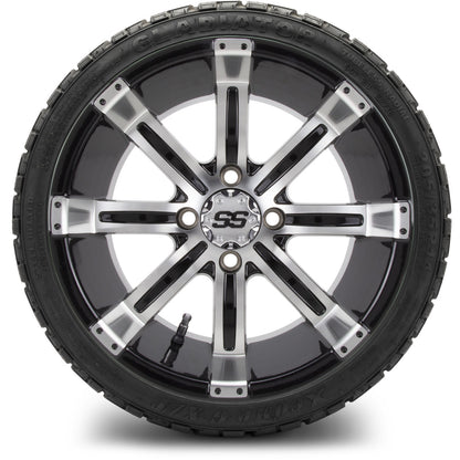 MODZ® 14" Tempest Machined Black Wheels & Off-Road Tires Combo