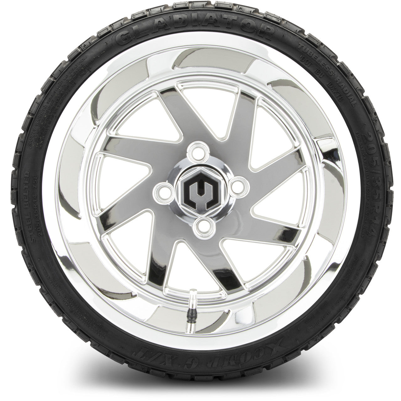 MODZ® 14" Fury Chrome Wheels & Off-Road Tires Combo