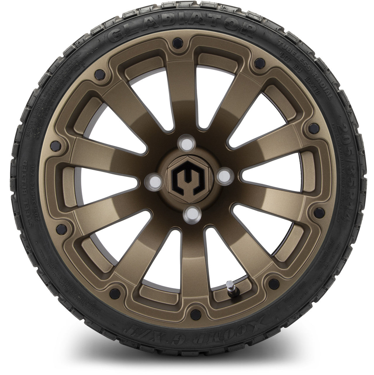 MODZ® 14" Bomber Matte Bronze Wheels & Off-Road Tires Combo