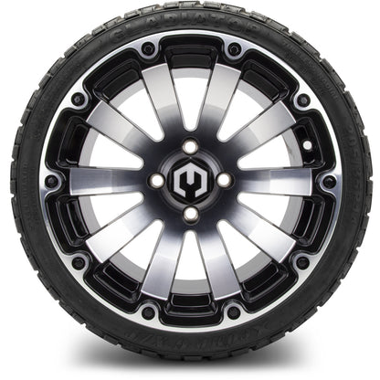 MODZ® 14" Bomber Machined Black Wheels & Off-Road Tires Combo