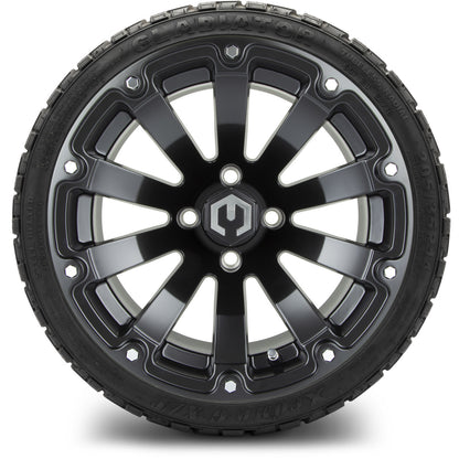 MODZ® 14" Bomber Matte Black Wheels & Off-Road Tires Combo