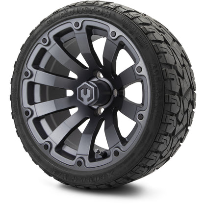 MODZ® 14" Bomber Matte Gunmetal Wheels & Off-Road Tires Combo