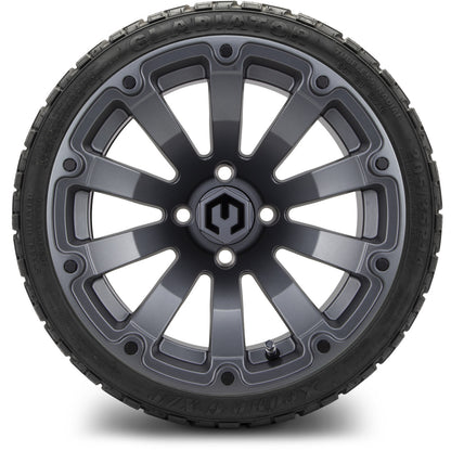MODZ® 14" Bomber Matte Gunmetal Wheels & Off-Road Tires Combo