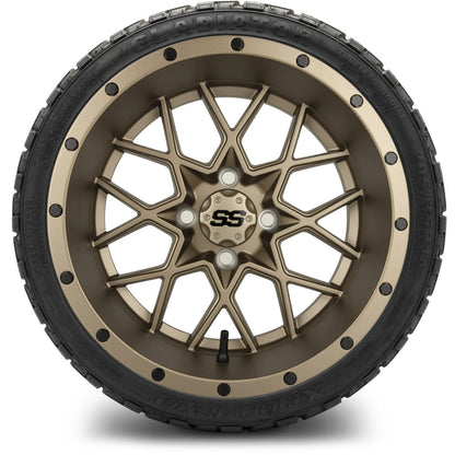 MODZ® 14" Vortex Matte Bronze Wheels & Off-Road Tires Combo