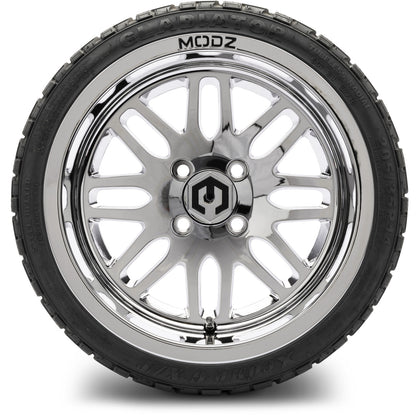 MODZ® 14" Mayhem Chrome Wheels & Off-Road Tires Combo