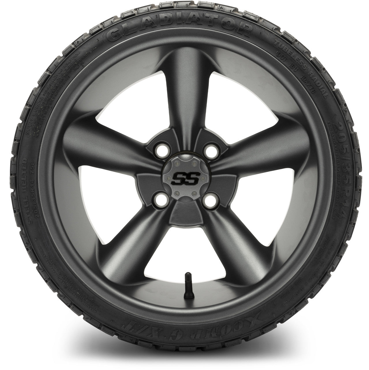 MODZ® 14" Godfather Gunmetal Wheels & Off-Road Tires Combo
