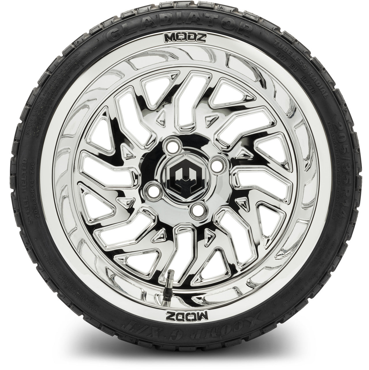 MODZ® 14" Carnage Chrome Wheels & Off-Road Tires Combo