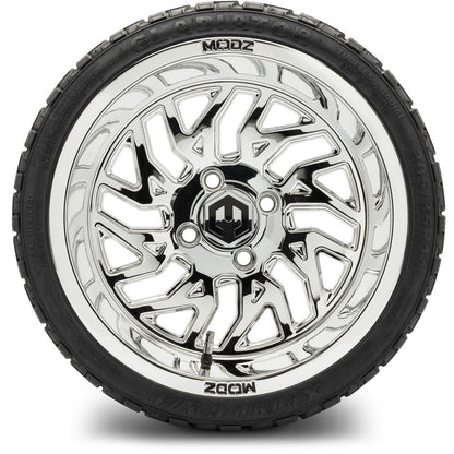MODZ® 14" Carnage Chrome Wheels & Off-Road Tires Combo