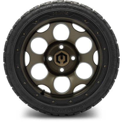 MODZ® 14" Militia Bronze Wheels & Off-Road Tires Combo