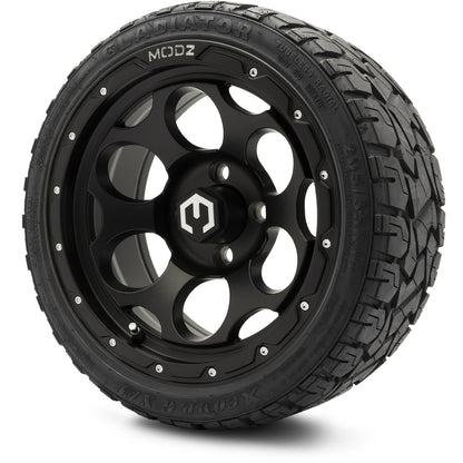 MODZ® 14" Militia Matte Black Wheels & Off-Road Tires Combo