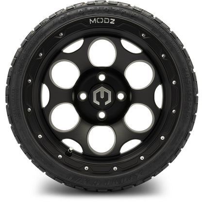 MODZ® 14" Militia Matte Black Wheels & Off-Road Tires Combo