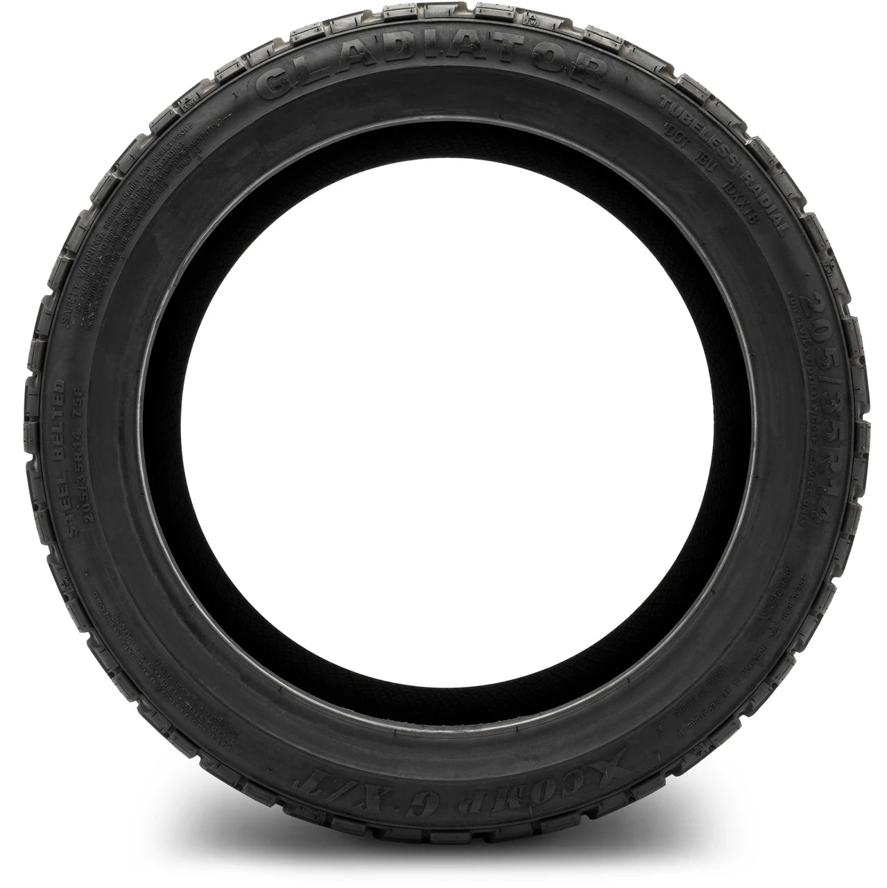 Xcomp® Gladiator 205x35-R14 Steel Belt Radial Golf Cart Tire