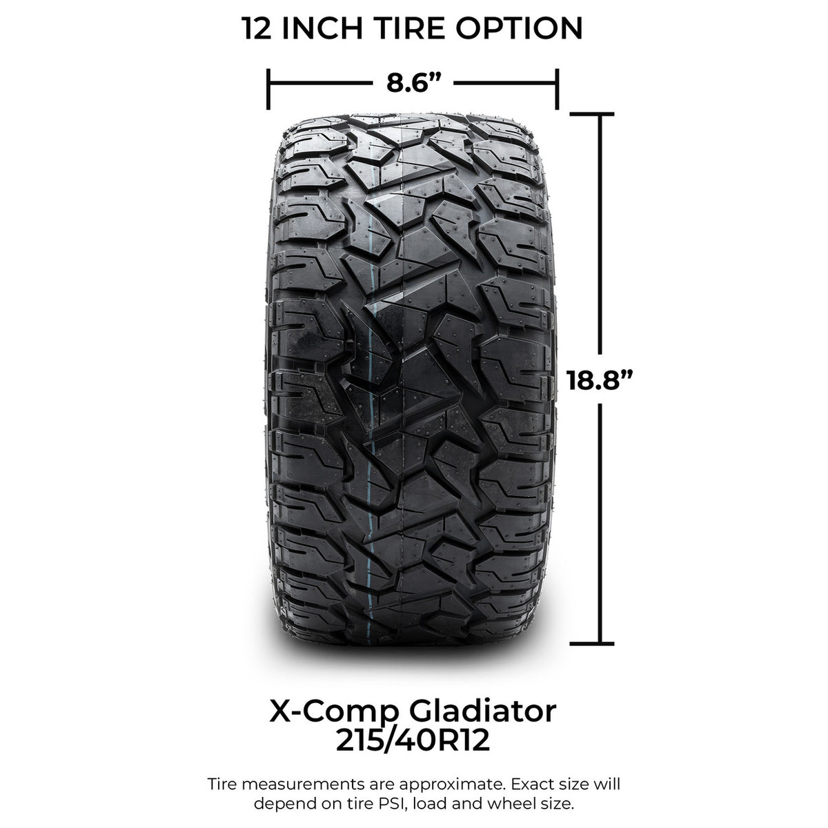 MODZ® 12" Matrix Matte Black Wheels & Off-Road Tires Combo