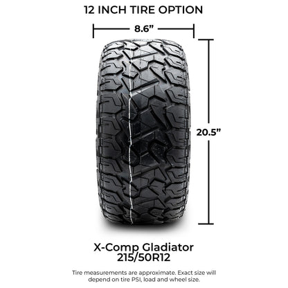 MODZ® 12" Bomber Matte Bronze Wheels & Off-Road Tires Combo