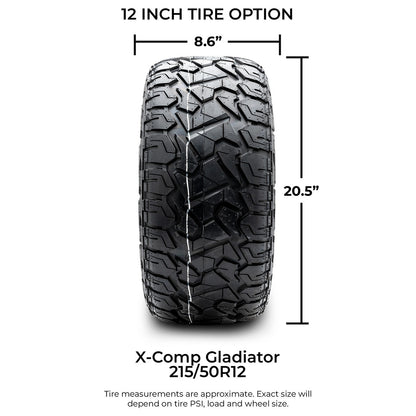 MODZ® 12" Halo Chrome Wheels & Off-Road Tires Combo