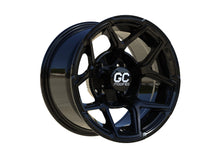 GC Modified YUCCA 12x7 Gloss Black Golf Cart Wheel