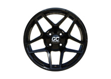 GC Modified YUCCA 15x7 Gloss Black Golf Cart Wheel