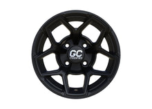 GC Modified YUCCA 12x7 Matte Black Golf Cart Wheel