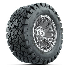 GTW® Stellar Chrome 12 in Wheels with 22X10-12 Timberwolf All-Terrain Tires – Full Set
