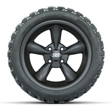 GTW® Godfather Matte Gray 14 in Wheels with 23X10-R14 Nomad Steel Belt Radial All-Terrain Tires – Full Set
