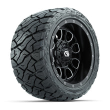 GTW Volt Black/Machined 12 in Wheels with 215/40-R12 Maverick Low-Profile All-Terrain Tires – Full Set