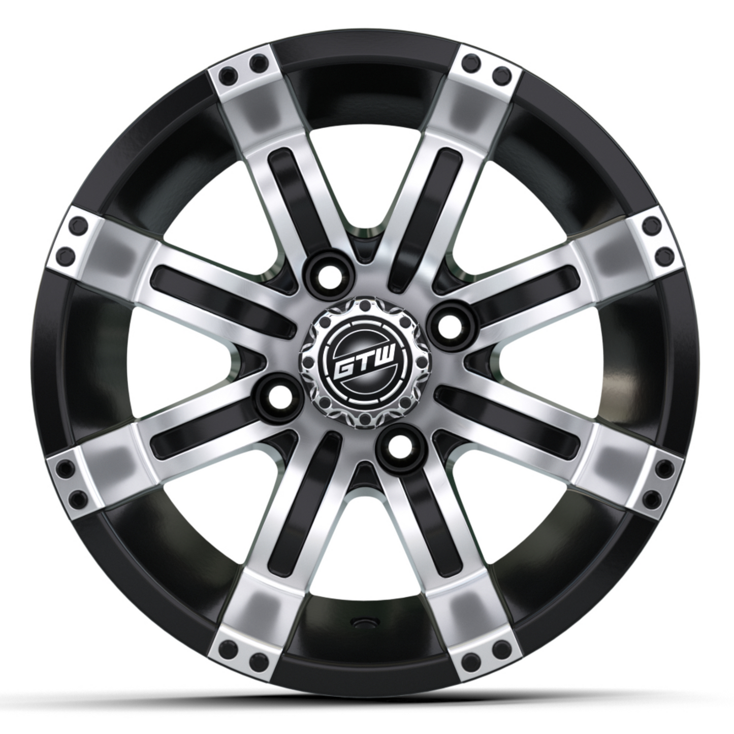 10'' GTW® Tempest Black with Machined Accents Wheel