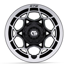 12″ GTW® Nexus Gloss Black with Silver Face Wheel