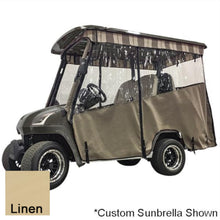 RedDot 4-Passenger Linen 3-Sided Track Style Enclosure & Valance for ICON EV Golf Carts