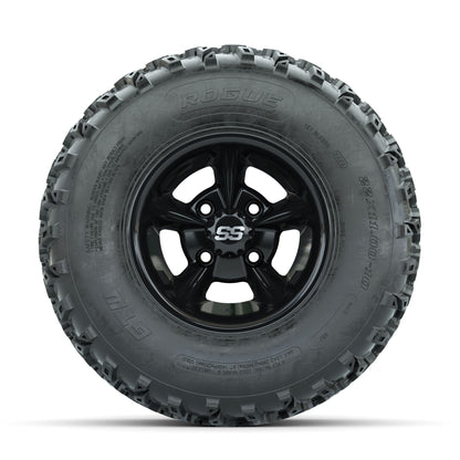 GTW Godfather Black 10 in Wheels with 22x11.00-10 Rogue All Terrain Tires – Full Set
