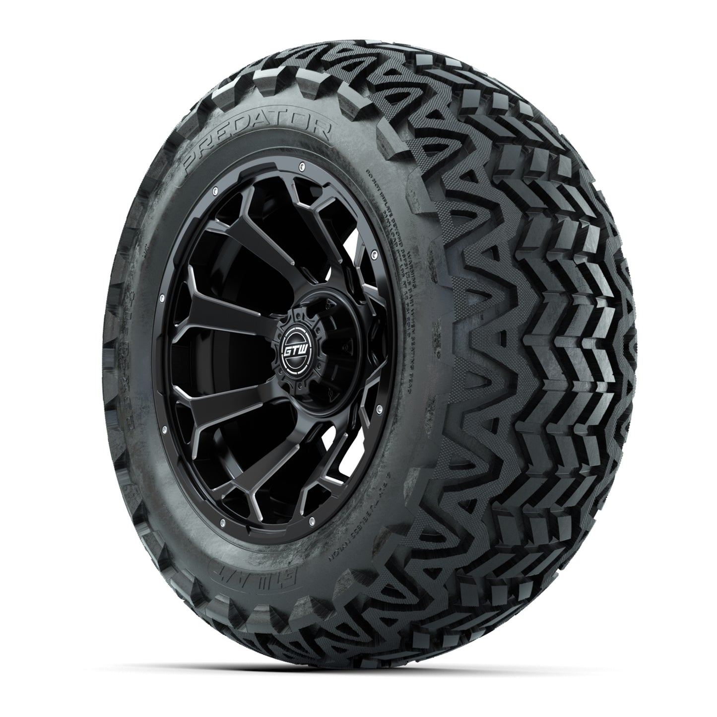 Set of (4) 14 in GTW Raven Wheels with 23x10-14 GTW Predator All-Terrain Tires