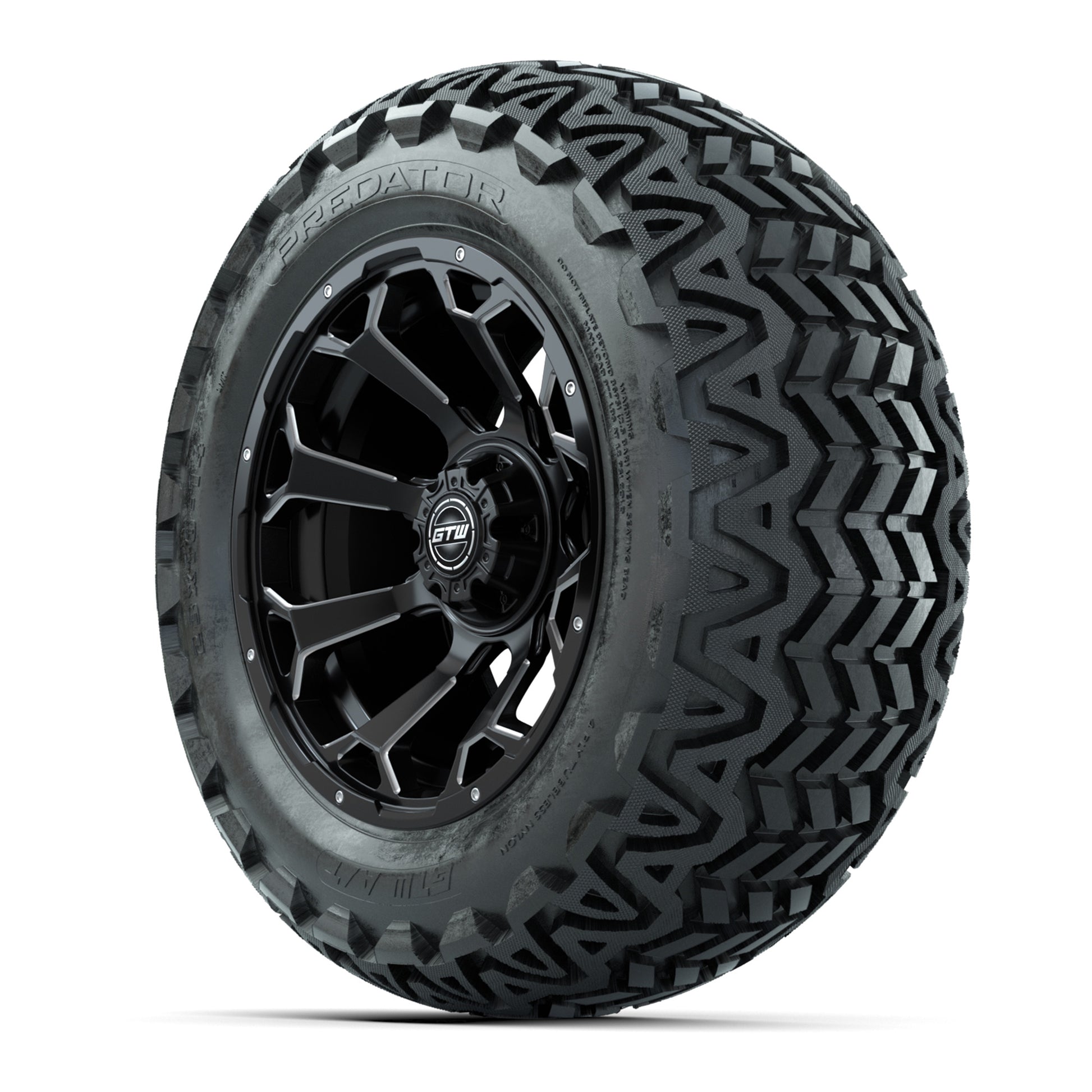 Set of (4) 14 in GTW Raven Wheels with 23x10-14 GTW Predator All-Terrain Tires