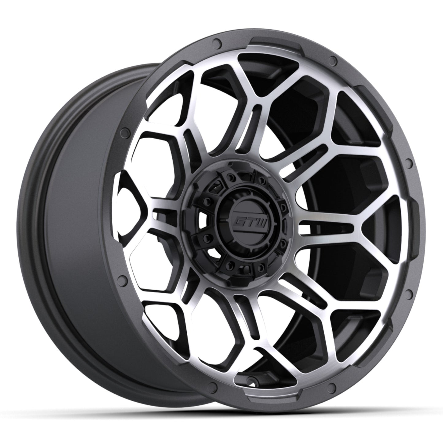 14'' GTW® Bravo Wheel (Matte Grey-Machined)