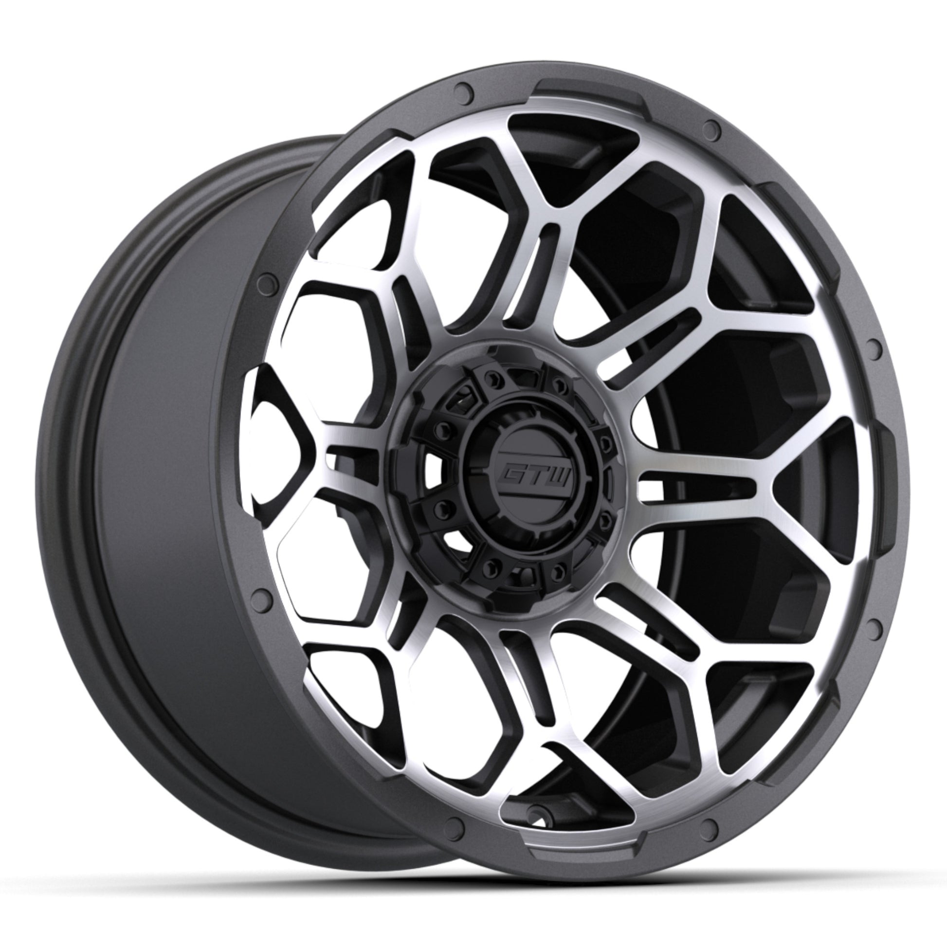 14'' GTW® Bravo Wheel (Matte Grey-Machined)