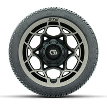 GTW® Nexus Black with Bronze Face 12 in Wheels with 205/30-12 Fusion Street Tires – Full Set
