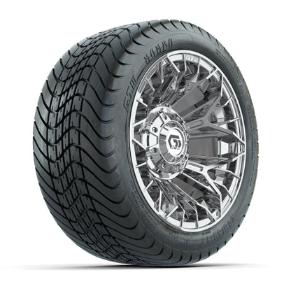 Set of (4) 12 in GTW® Stellar Chrome Wheels with 215/35-12 Mamba Street Tires