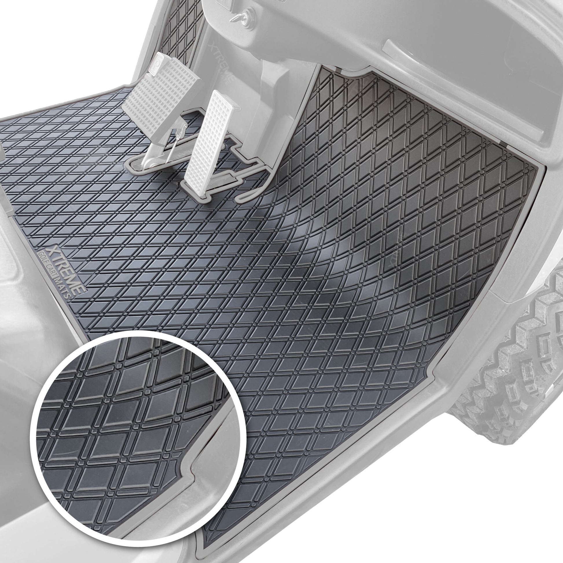 Xtreme Floor Mats for Yamaha Drive - Black/Gray