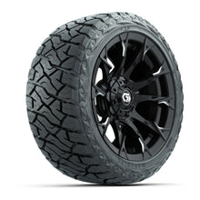 GTW Diablo Gloss Black/Machined 14 in Wheels with 23x10.00-R14 Maverick All-Terrain Tires – Full Set