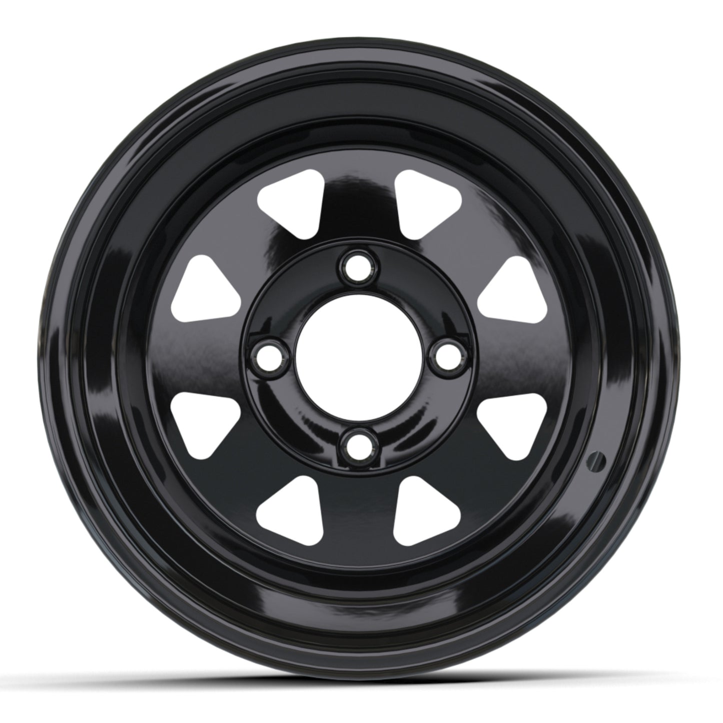 12'' Spoke Glossy Black Steel Wheel (2:5 Offset)