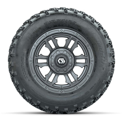 GTW® Shogun Gunmetal 12 in Wheels with 23X10.00-12 Rogue All-Terrain Tires – Full Set