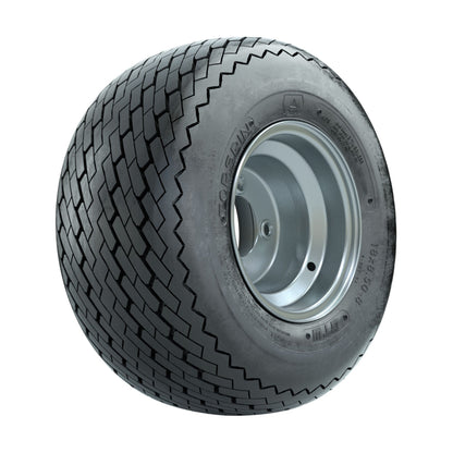 8" GTW® Topspin Tire & Silver Steel Wheel Assembly