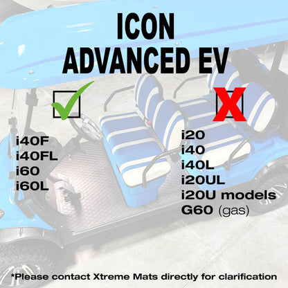 Xtreme Floor Mats for ICON I40, i60 - Black/Gray Set