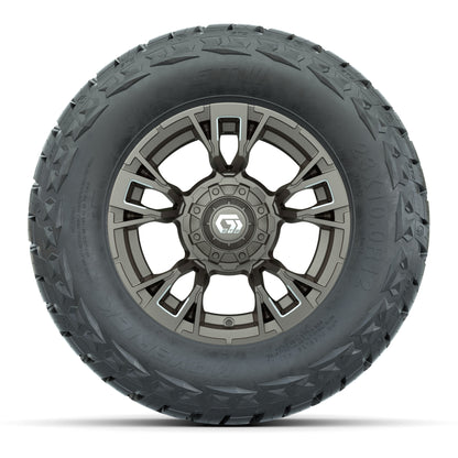 GTW Vandal Satin Bronze/Machined 12 in Wheels with 23x10.00-R12 Maverick All-Terrain Tires – Full Set
