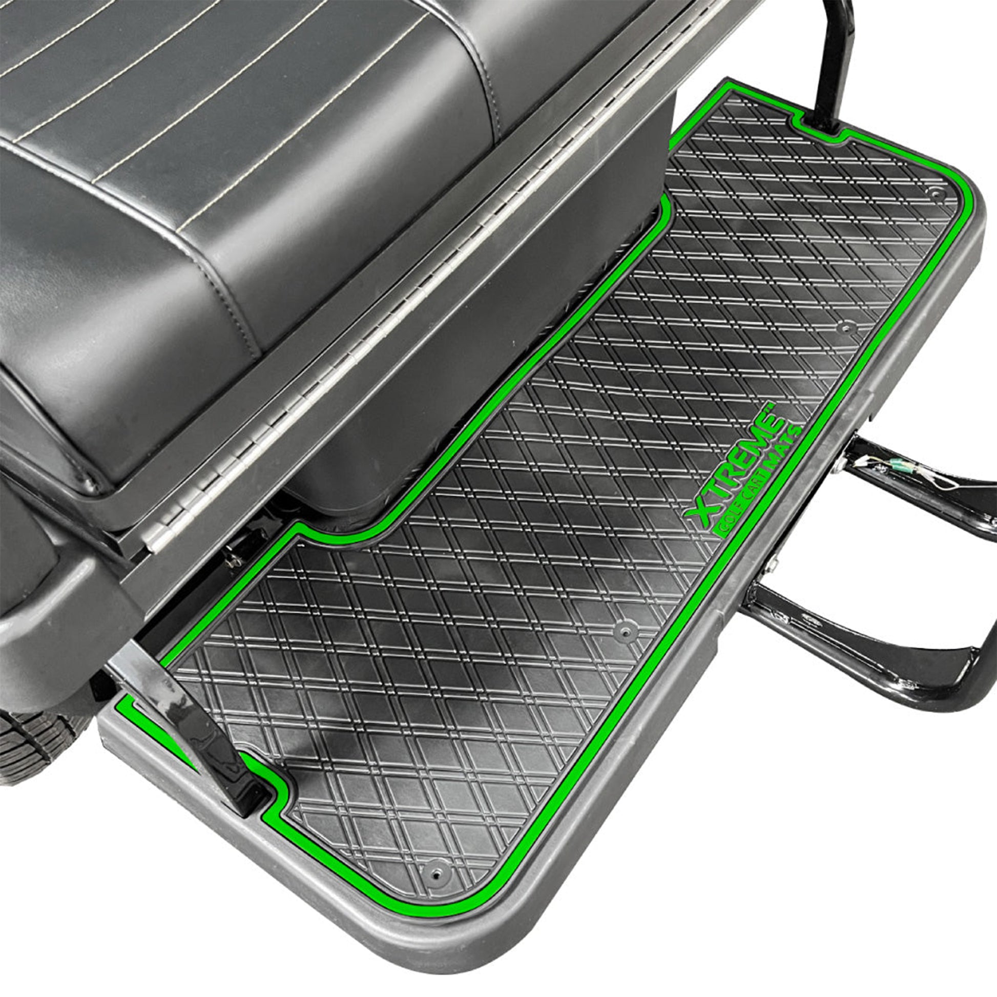 Xtreme Floor Mats for Evolution Classic Pro, Plus 4 Rear Seat Mat - Black/Green