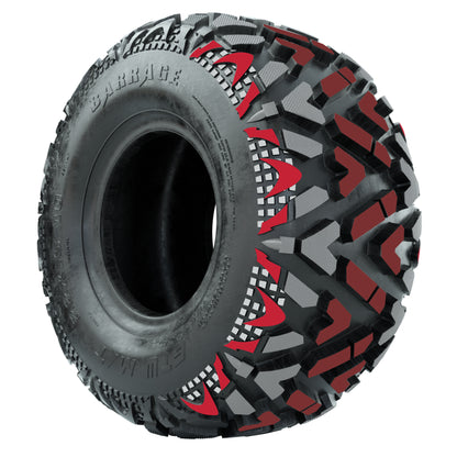 GTW® Spyder Matte Black/Bronze 12 in Wheels with 25X10-12 Barrage Mud Tires – Full Set
