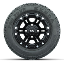 GTW Specter Matte Black 10 in Wheels with 205/50-10 Kenda Pro Tour Street Tires – Full Set
