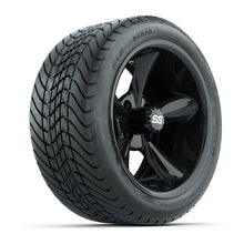 Set of (4) 14 in GTW Godfather Wheels with 225/30-14 Mamba Street Tires