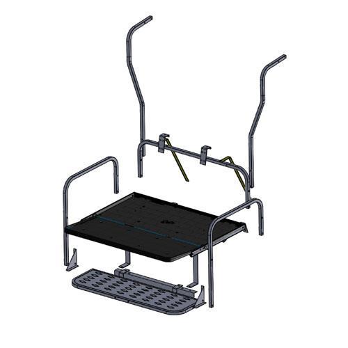 MadJax® Genesis 150 Rear Seat Frame Only - Fits Club Car DS (1982-UP)