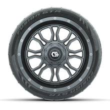 GTW Volt Gunmetal/Machined 14 in Wheels with 205/40-R14 Fusion GTR Street Tires - Full Set